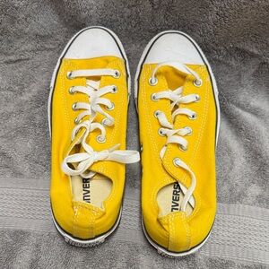 Converse Bright Yellow Canvas Sneakers
